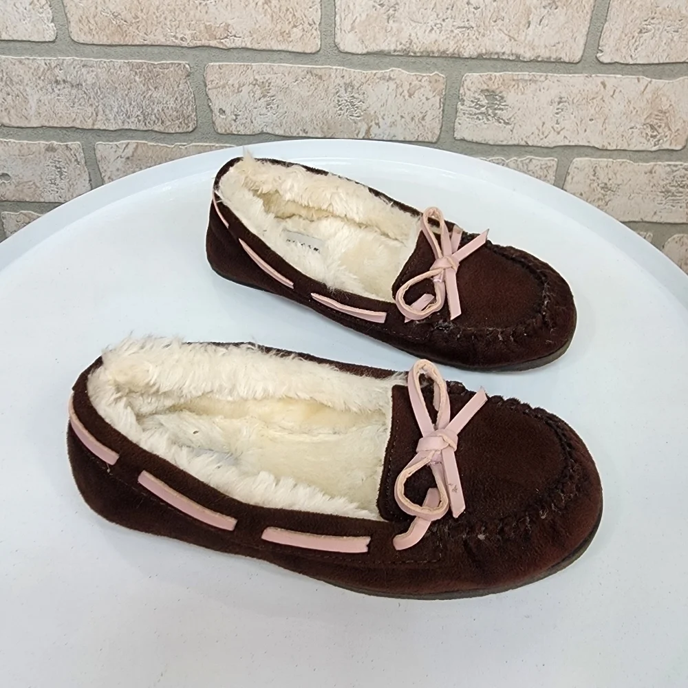 AIRWALK Faux Fur Moccasin Slippers Size 12 1/2